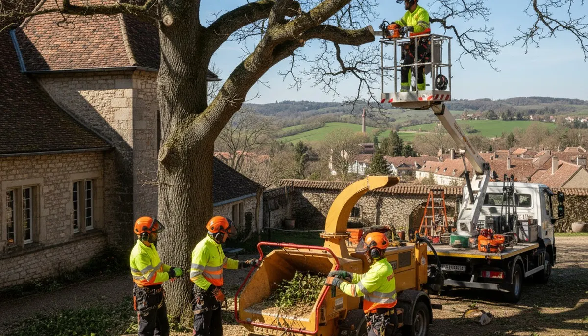 Tree service crew in Saint Louis, MO providing professional tree trimming and pruning services