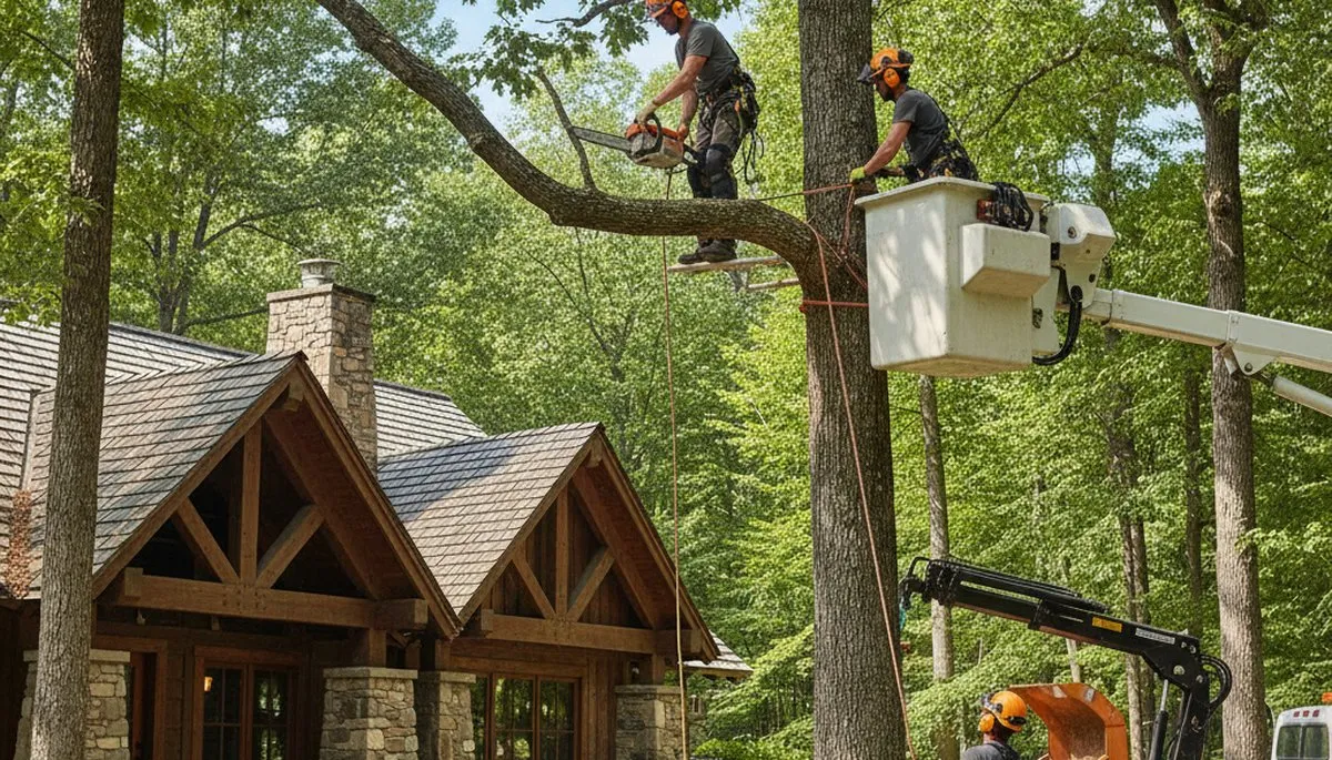 Tree service crew in Saint Louis, MO providing professional tree trimming and pruning services